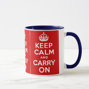 Mug Maintenez calme et continuez la guerre mondiale