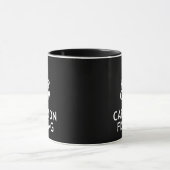 Mug Maintenez calme et continuez la pêche (Centre)