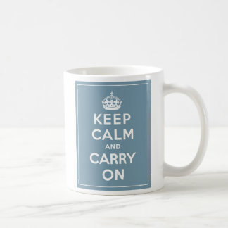 Mug Maintenez calme et continuez le bleu d'oeufs de