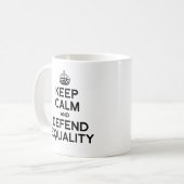 MUG MAINTENEZ CALME ET DÉFENDEZ L'ÉGALITÉ (Devant gauche)