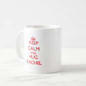 Mug Maintenez calme et étreinte Rachel (Devant gauche)