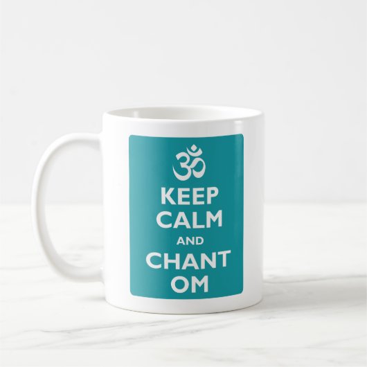 Mug Maintenez calme et le chant OM (Gauche)