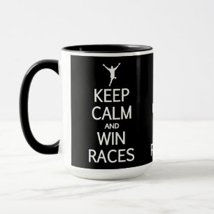 Mug Maintenez calme et les courses de victoire
