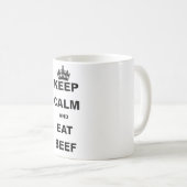 MUG MAINTENEZ CALME ET MANGEZ DU BOEUF (Devant droit)