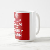 Mug Maintenez calme et portez le fil (Devant droit)