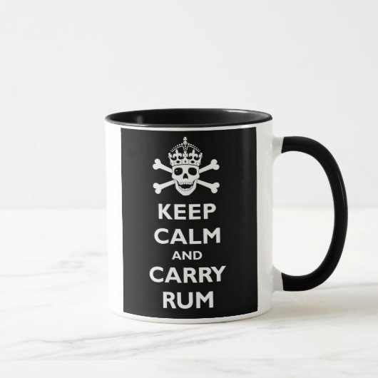 Mug Maintenez calme et portez le rhum (Droite)