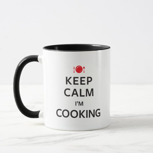 Mug Maintenez calme je fais cuire (Gauche)