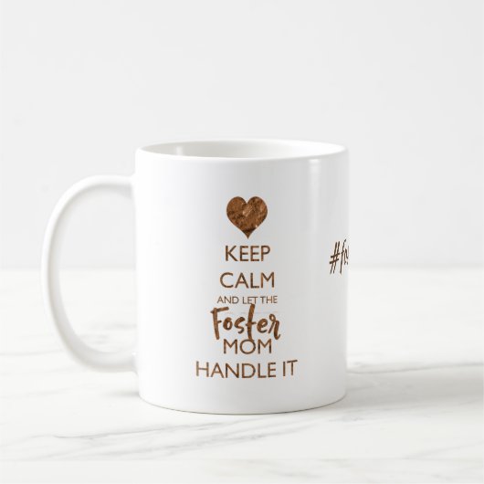Mug Maintenez calme - poignée adoptive de maman IL (Gauche)