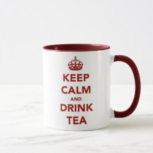 Mug Maintenez calme, thé de boissons