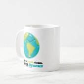 Mug Maintenez la terre propre (Devant gauche)