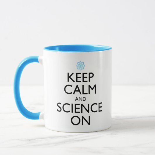 Mug Maintenez Le Calme Et La Science Sur (Gauche)
