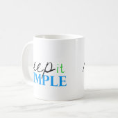 Mug maintenez-le simple (Devant gauche)