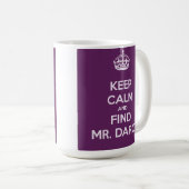 Mug Maintenez M. Darcy Jane Austen calme et de (Devant droit)