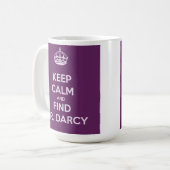 Mug Maintenez M. Darcy Jane Austen calme et de (Devant gauche)