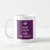 Mug Maintenez M. Darcy Jane Austen calme et de (Gauche)