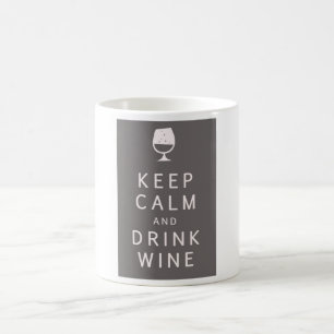 Mug Maintenez vin calme et de boissons