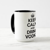 Mug Maintenez vodka calme et de boissons (Devant gauche)