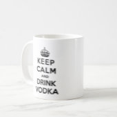 Mug Maintenez vodka calme et de boissons (Devant gauche)