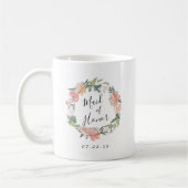 Mug Maire d'honneur de la couronne florale du milieu d (Gauche)