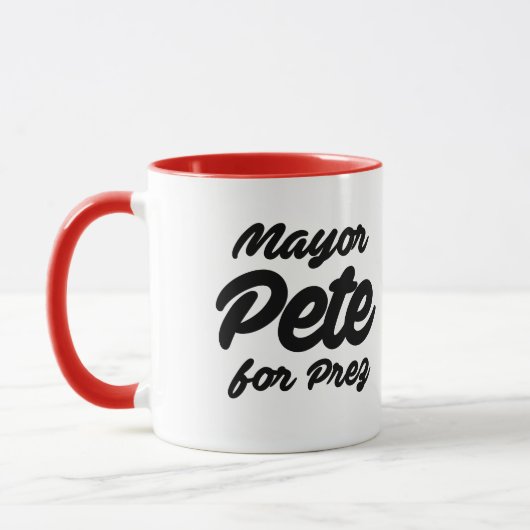 Mug Maire Pete pour Prez (Gauche)
