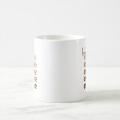 Mug Mais d'abord, café Répéter Brun Beige Typograp (Centre)