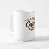 Mug Mais d'abord, Café – Conception de typographie cos (Devant gauche)