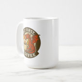 Mug Mais d'abord café dragon drôle java addict cadeau (Devant gauche)