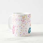 Mug "Mais D'Abord, Du Café !" - Belle Étoile Et ✨ Coeu (Devant gauche)