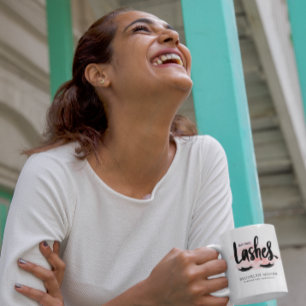 Mug Mais D'Abord   Monogramme de technicien de Lash