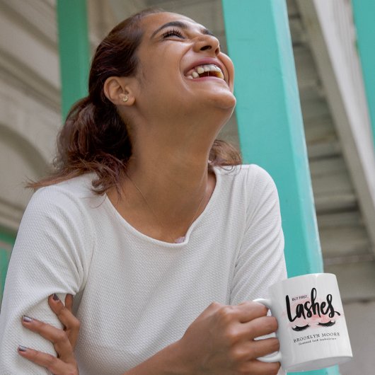 Mug Mais D'Abord | Monogramme de technicien de Lash