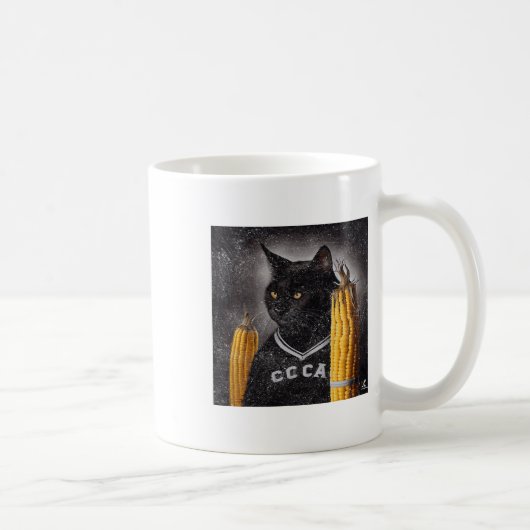 Mug Maïs De Hockey Sur Chat Sur Le Cob (Droite)