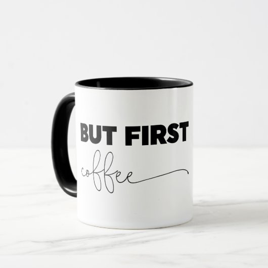 Mug Mais la première typographie du café (Devant gauche)