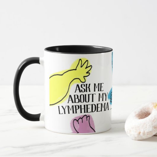Mug "...Mais laissez-moi d'abord finir mon café !" (Avec donut)