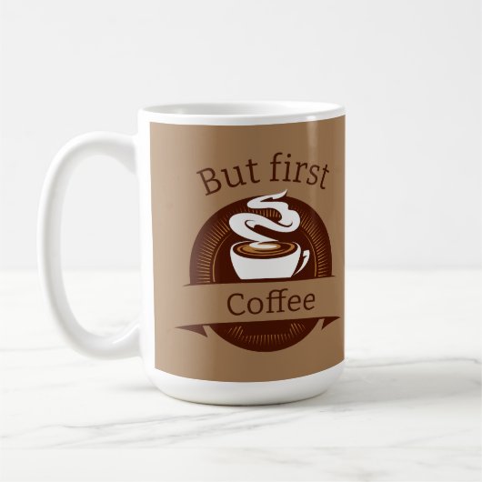 Mug Mais Premier Citation De Café Fun Caffeine Addict (Gauche)