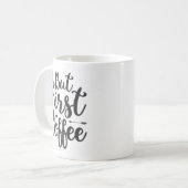 Mug Mais premier T-shirt café (Devant gauche)