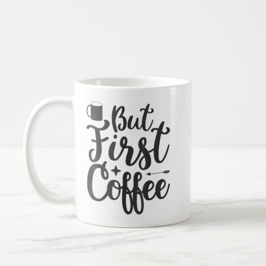 Mug Mais premier T-shirt café (Gauche)