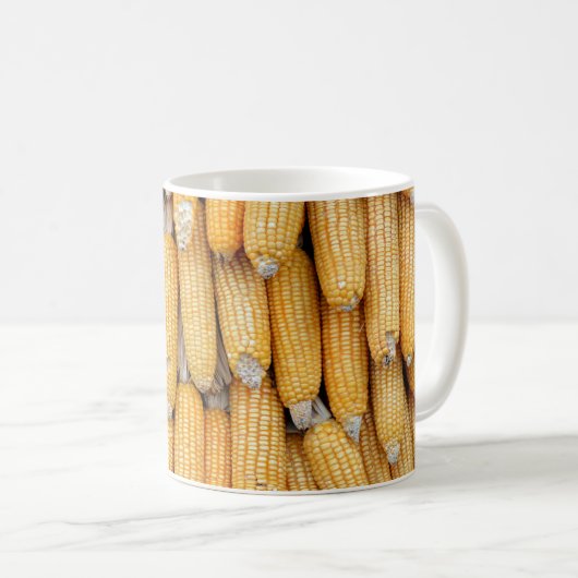 Mug Maïs séché empilé. (Devant droit)