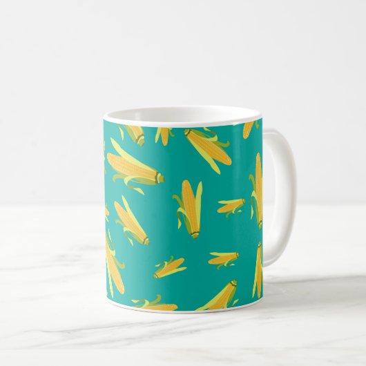 Mug Maïs Sur Le Motif Cob (Devant droit)