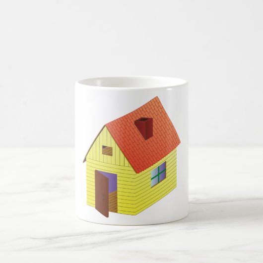 Mug Maison à granges jaunes (Centre)
