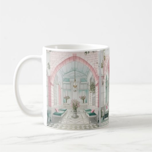 Mug Maison arabe traditionnelle Design Damas (Gauche)