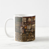 Mug Maison avec toit en bardeau par Egon Schiele (Gauche)