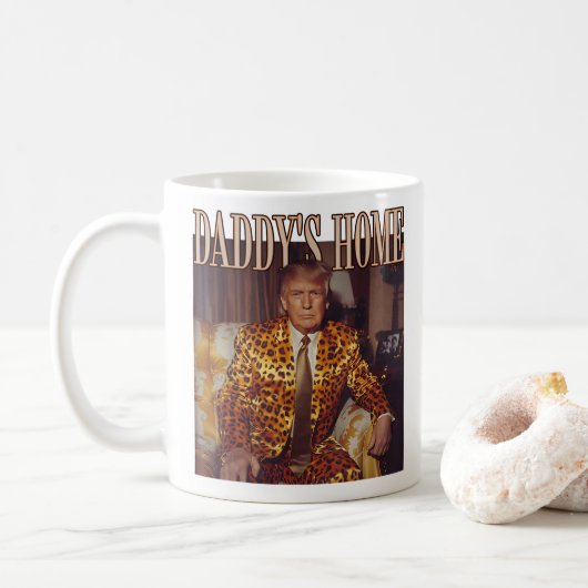 Mug Maison Blanche de Trump Daddy | Trump Gift (Avec donut)