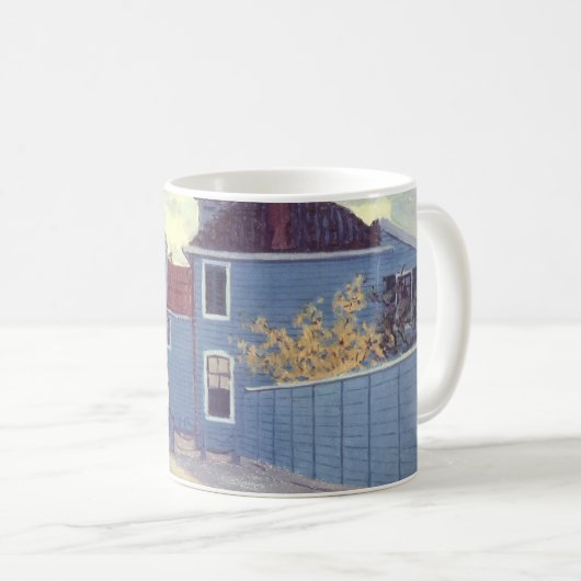 Mug Maison bleue à Zaandam par Claude Monet (Devant droit)