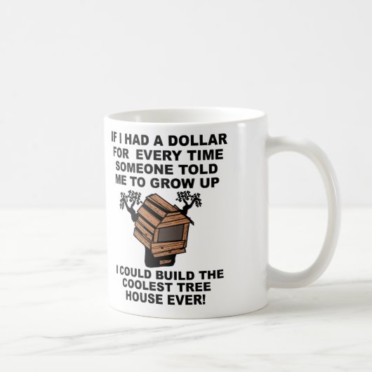 Mug Maison dans l'arbre Grandir (Droite)