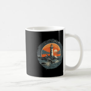 Mug Maison de bord de mer phare voile mer bateau lumiè