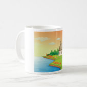 Mug Maison de campagne au bord du lac (Devant gauche)