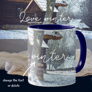 Mug Maison de campagne dans la neige