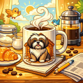 Mug Maison de chien Shih Tzu 