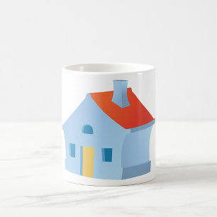 Mug Maison de dessin animé fantaisiste Maison colorée