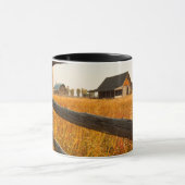 Mug Maison de ferme et clôture de chemin de fer dans G (Centre)